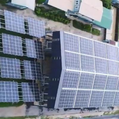 SOLAR ÁP MÁI NHÀ MÁY NƯỚC CAM LÂM